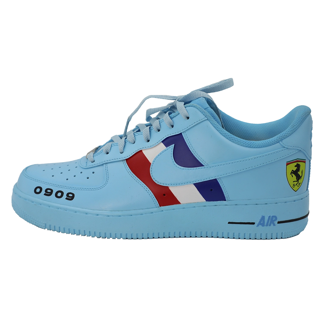 Custom Ferrari Nike Airforce KKix Custom Sneakers