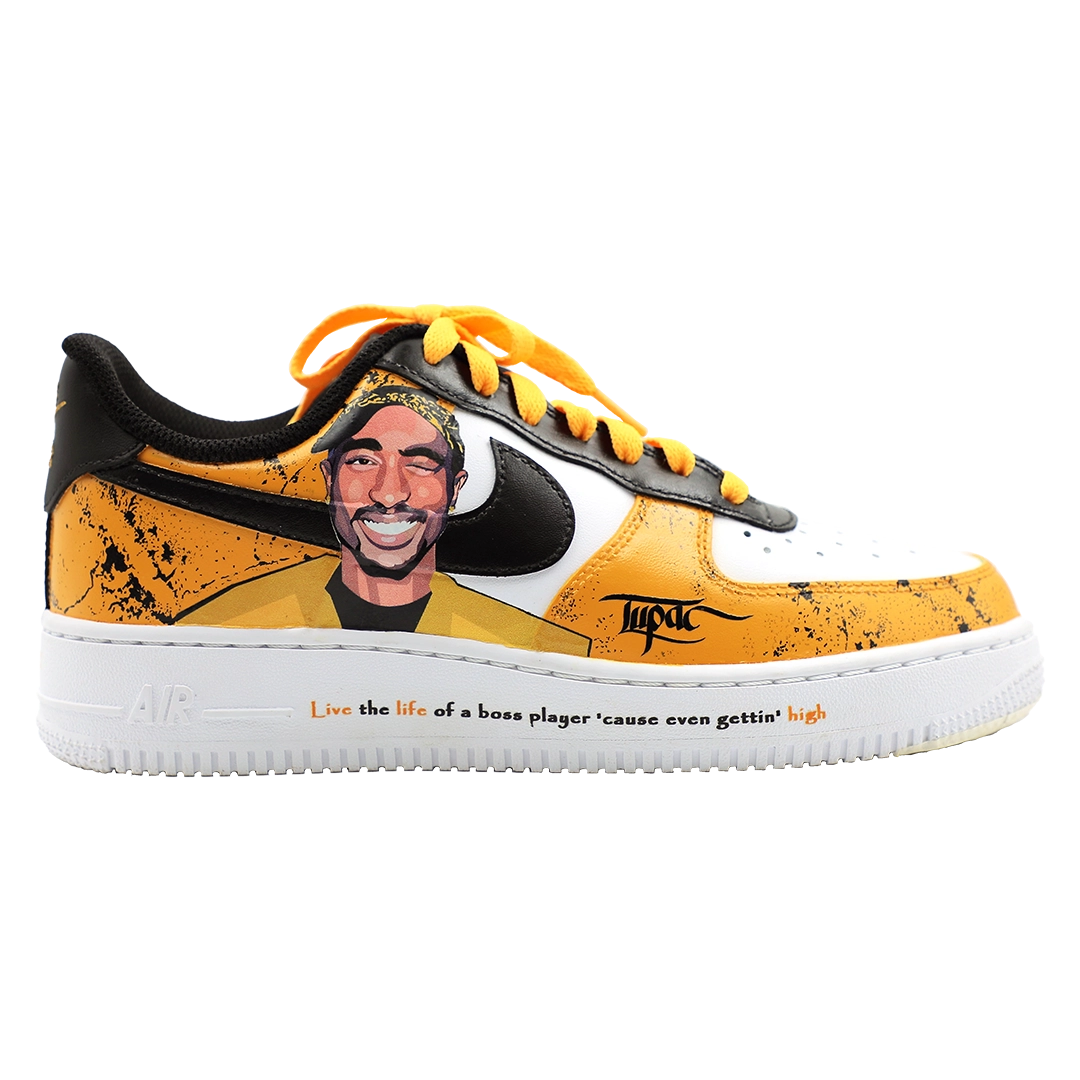 Tribut to Tupac Custom Nike Airforce Sneaker KKix Custom Sneakers