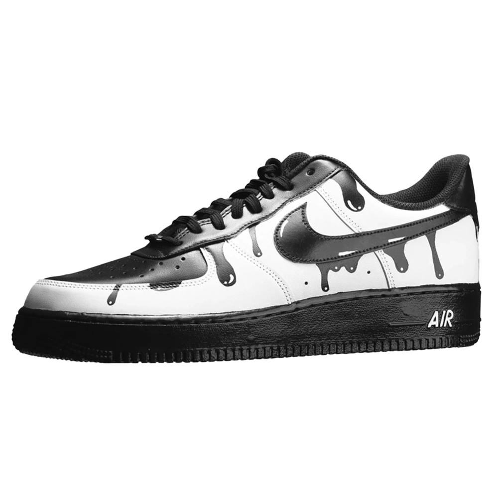 Black Drip Cheap Custom Air Force Custom Dripping Alloy – KKix