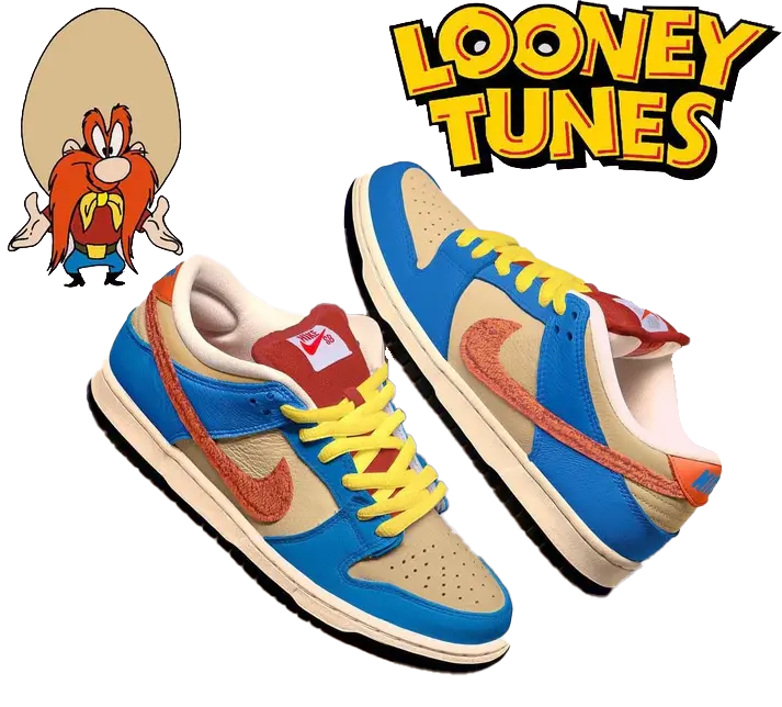 Custom Yosemite Sam Dunks KKix Custom Sneakers