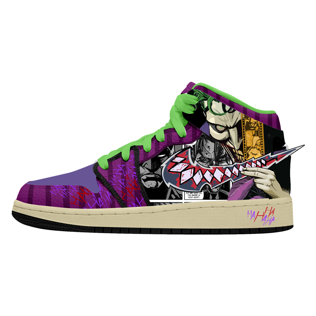 Jordan Mid Batman x Joker KKix Custom Sneakers