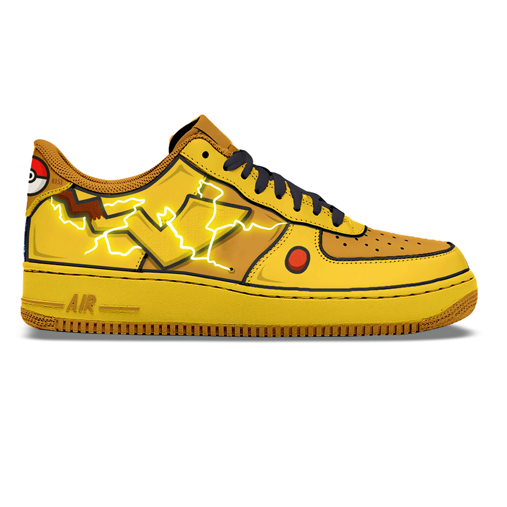 Custom Pikachu Af1 – KKix Custom Sneakers - Main Image