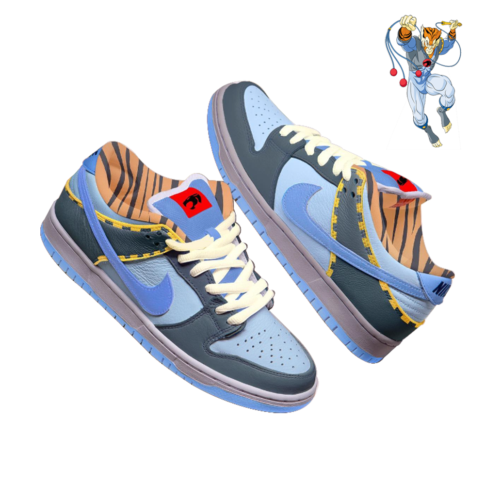 Tygra from ThunderCats SB Dunk Low – KKix Custom Sneakers