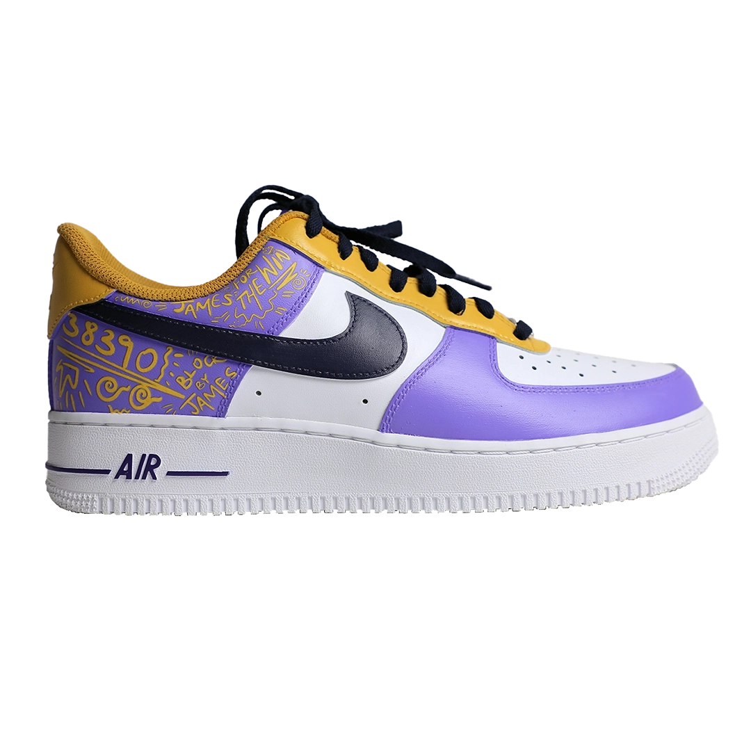 Custom Nike Airforce - LA Lakers