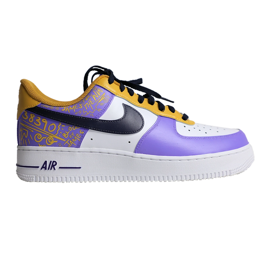 Custom Nike Airforce - LA Lakers