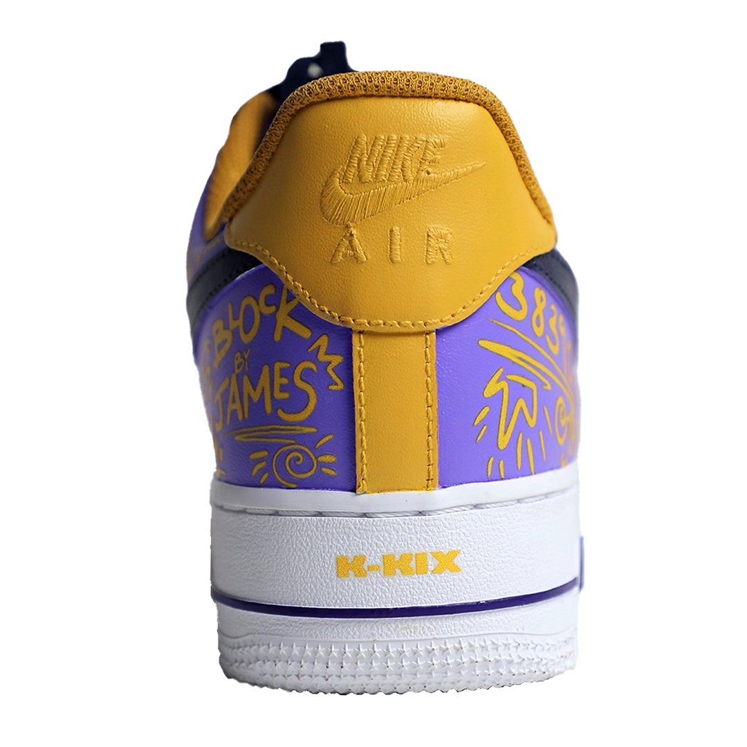 Custom Nike Airforce - LA Lakers