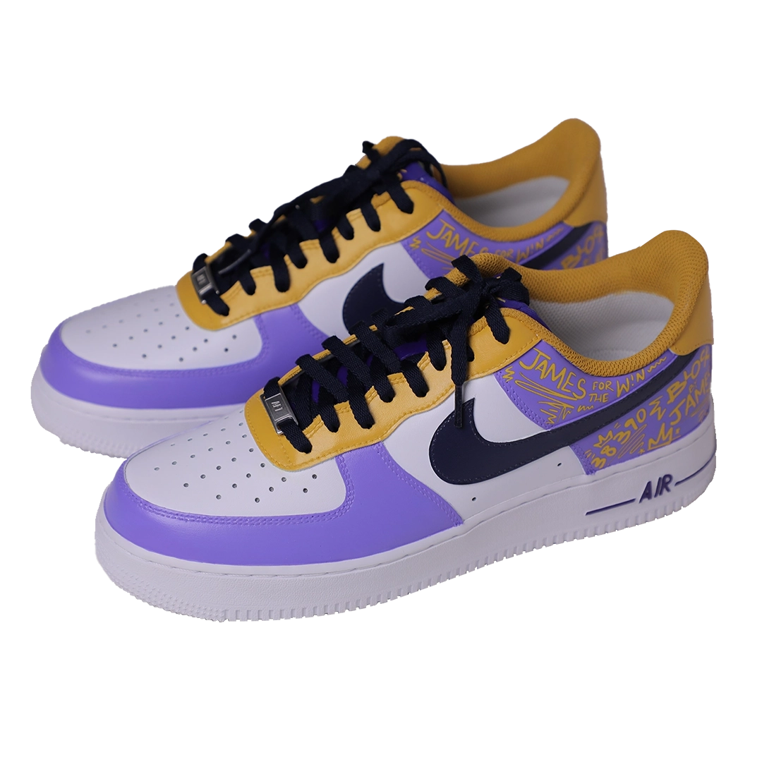 Custom Nike Airforce - LA Lakers