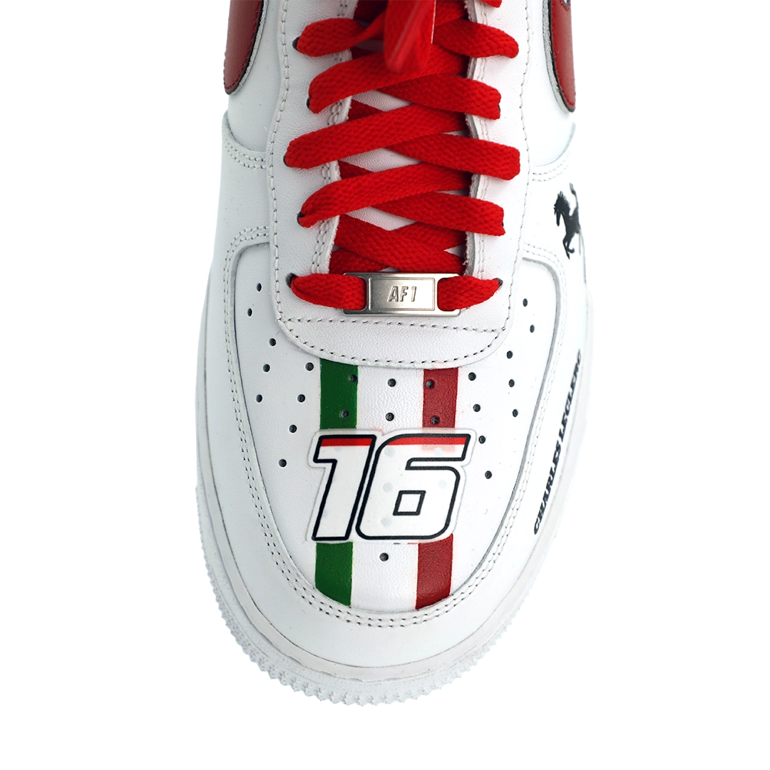 Custom Nike Airforce 1's Ferrari 16 F1