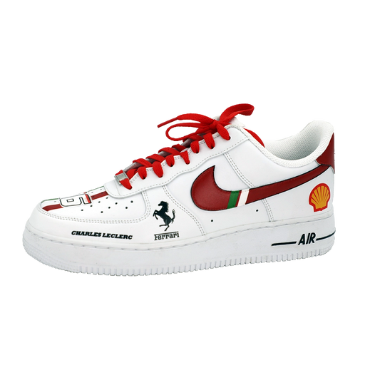 Custom Nike Airforce 1's Ferrari 16 F1