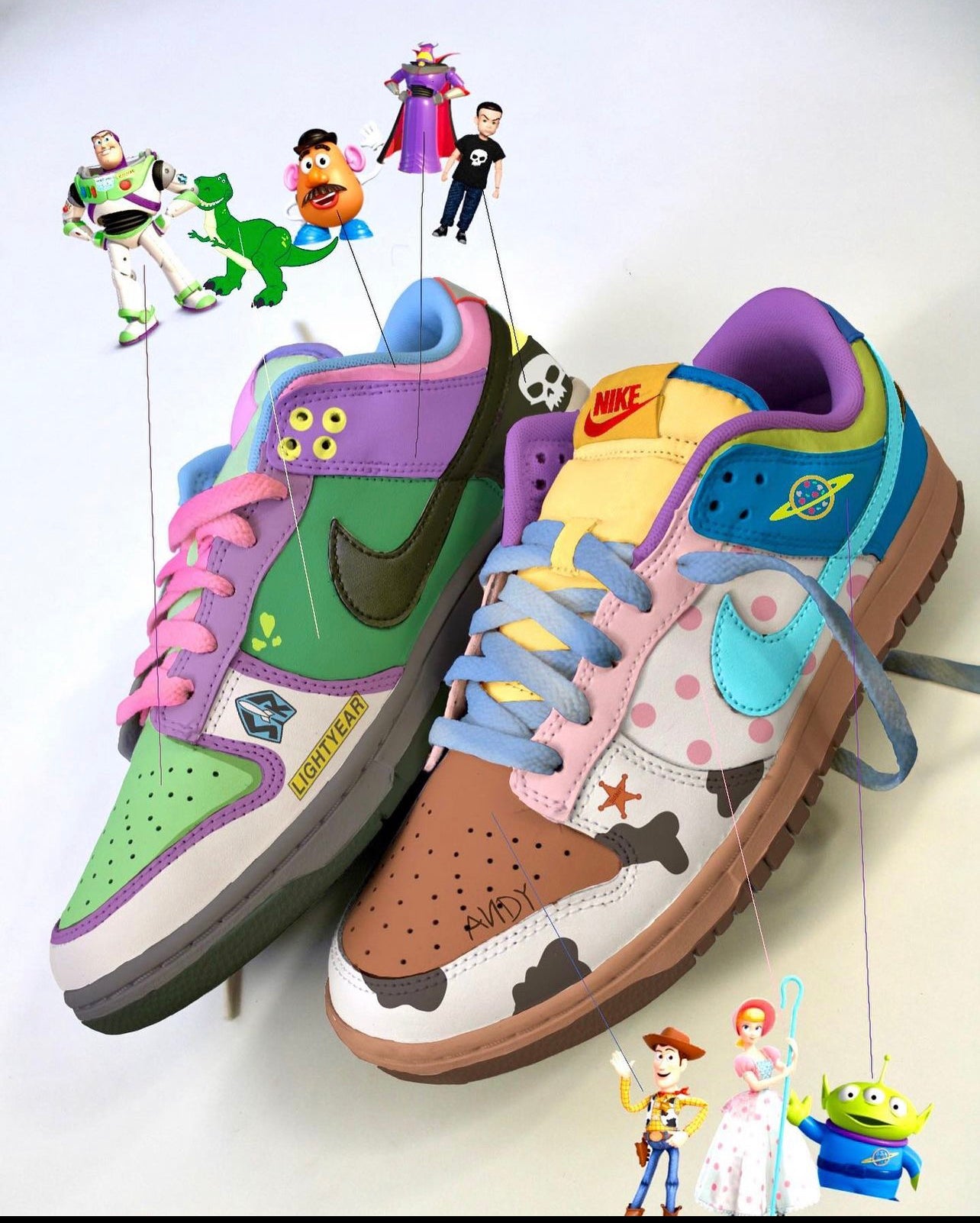 Custom Toy Story Dunks