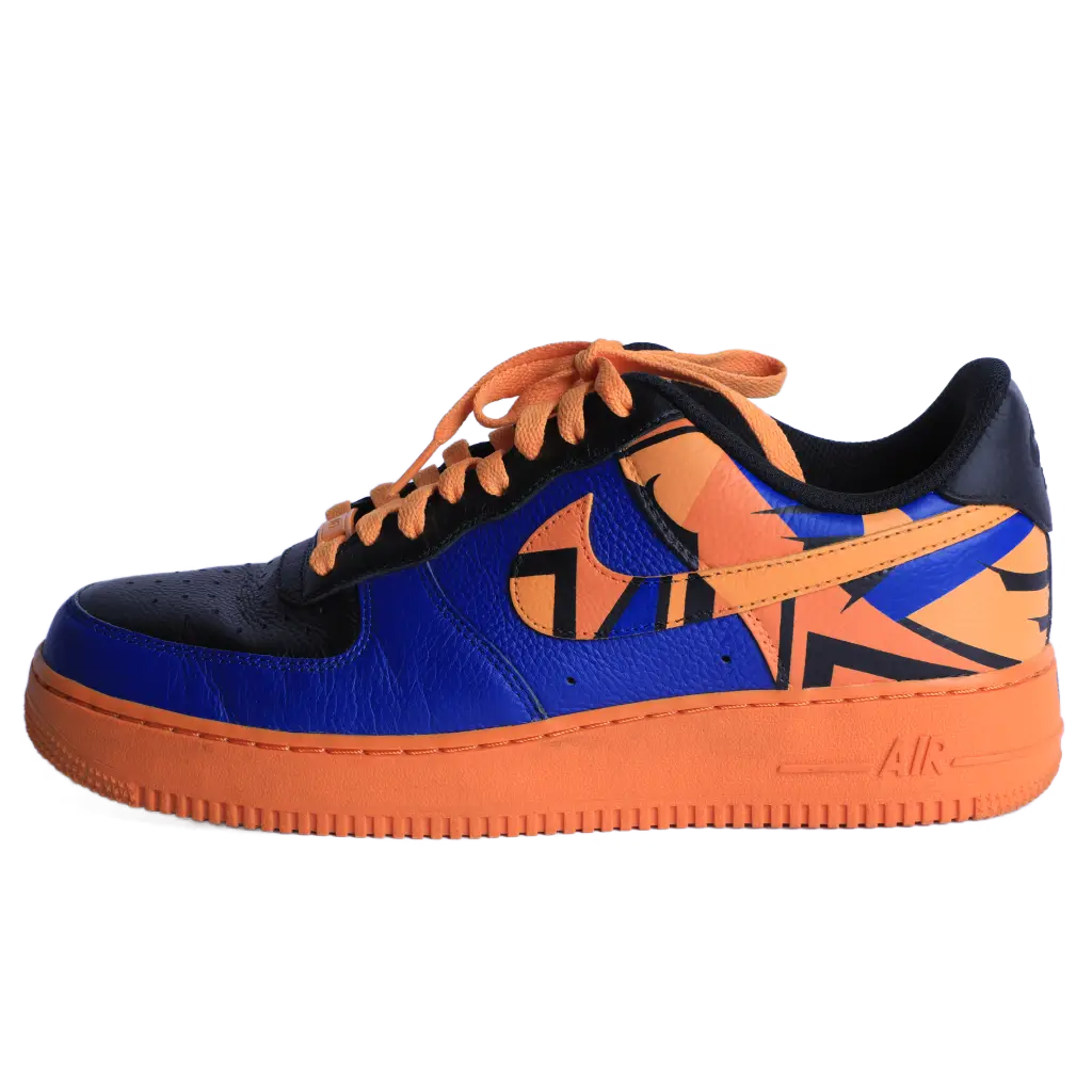 Abstract Orange/Blue AF1