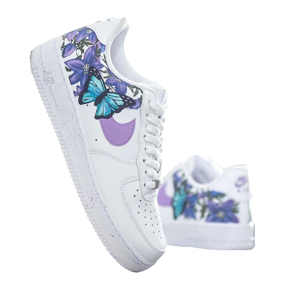 Custom Nike Airforce Lavender Flutter