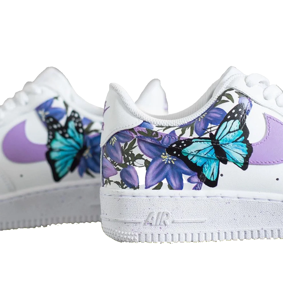 Custom Nike Airforce Lavender Flutter