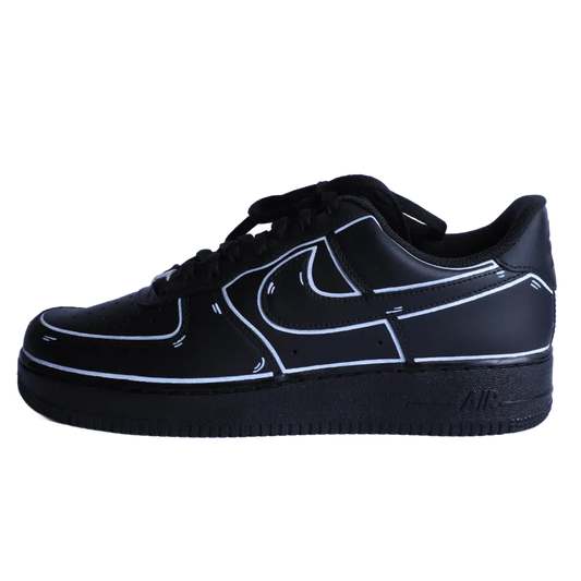 Custom Black/white Cartoon Airforce 1