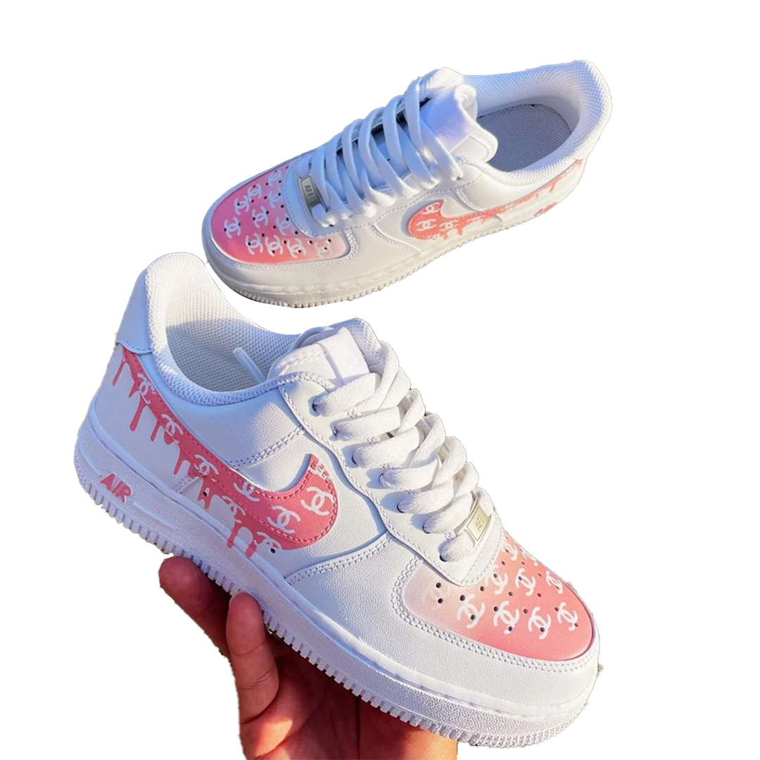 Custom Nike Airforce Chanel Pink