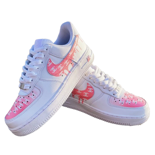 Custom Nike Airforce Chanel Pink