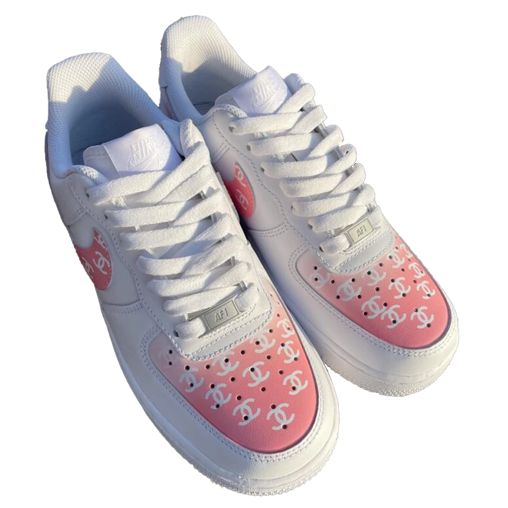 Custom Nike Airforce Chanel Pink