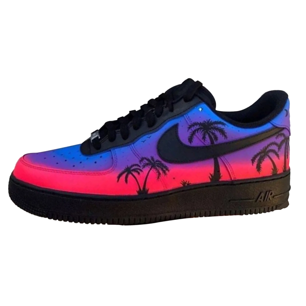 Custom Nike Airforce 1's Trippy Bahamas