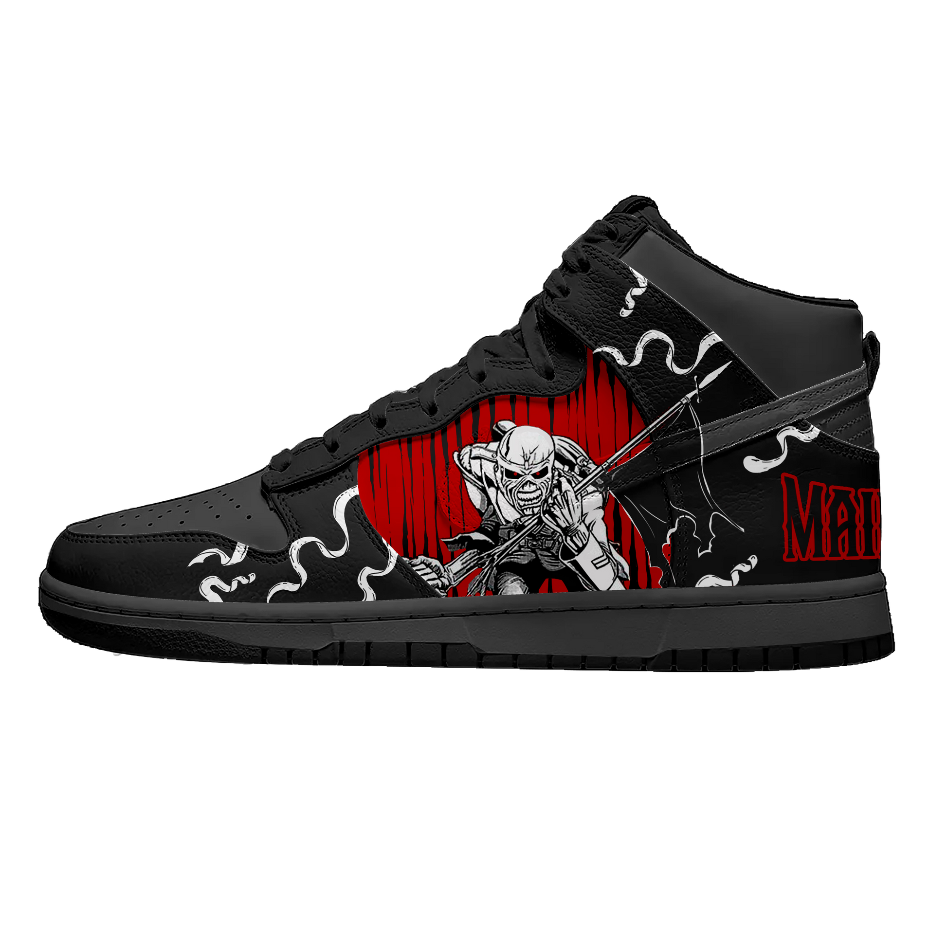 Iron Maiden Halloween SB Dunk KKix Custom Sneakers