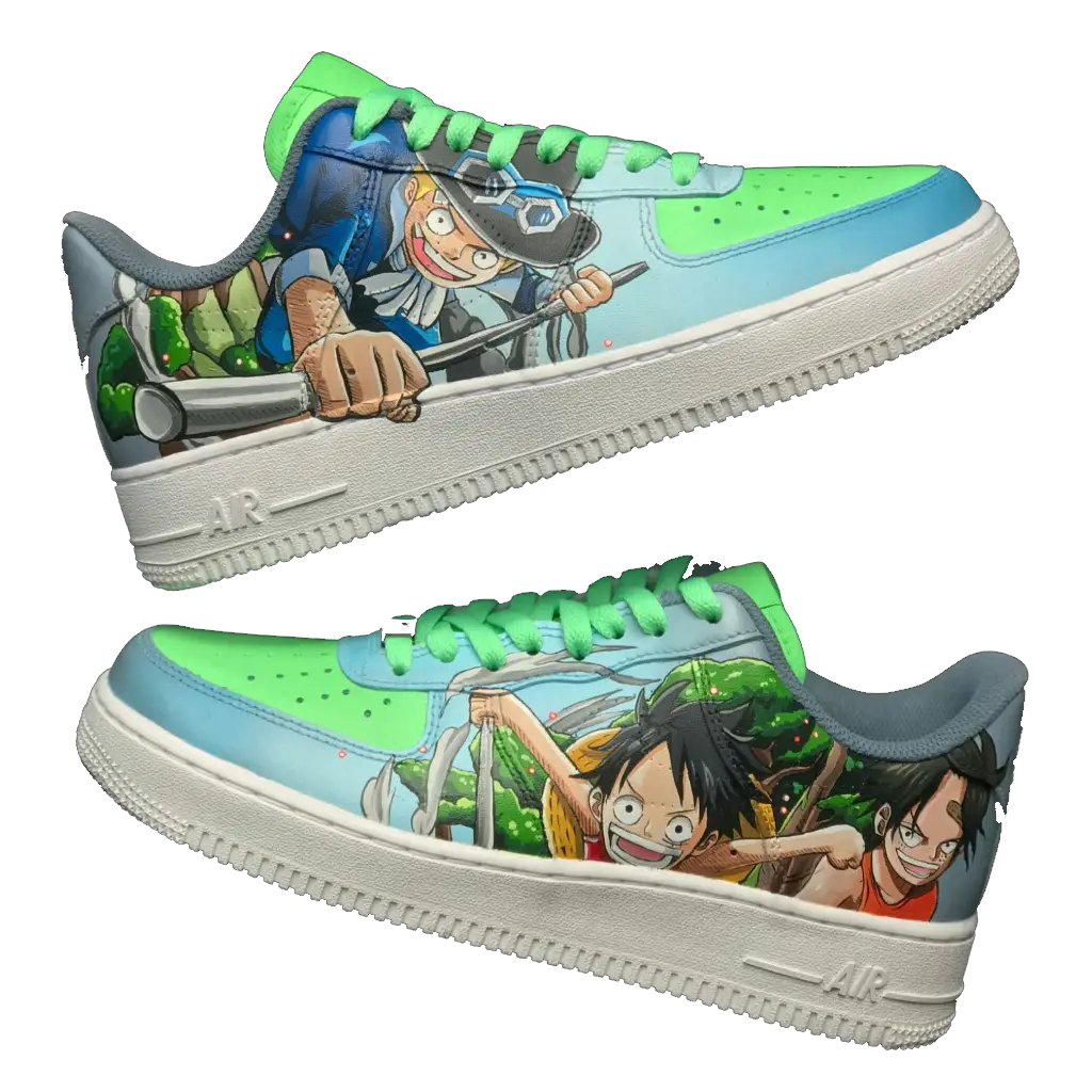 Custom Luffy vs Sabo Airforce 1