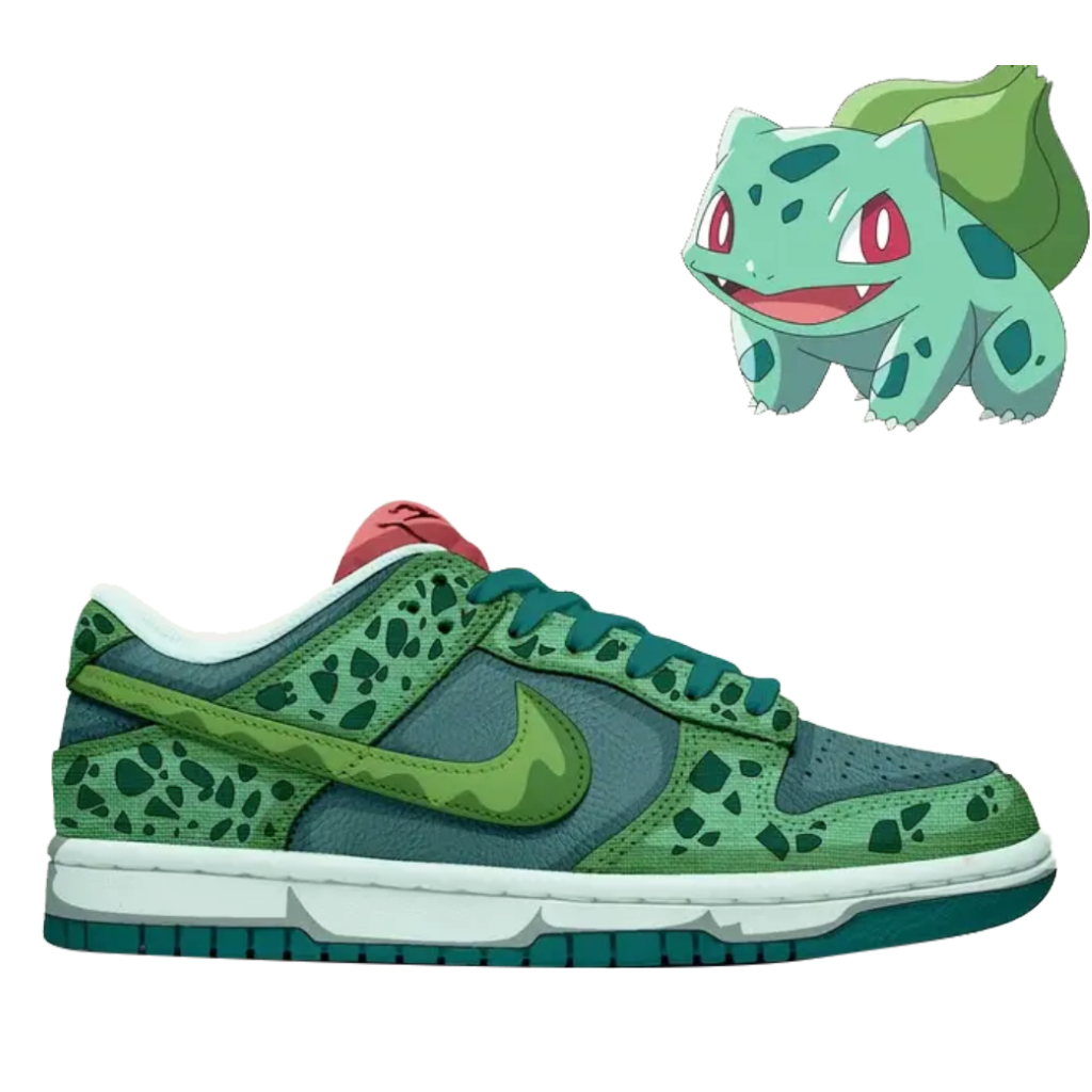 Custom Pokemon Bulbasaur Dunks