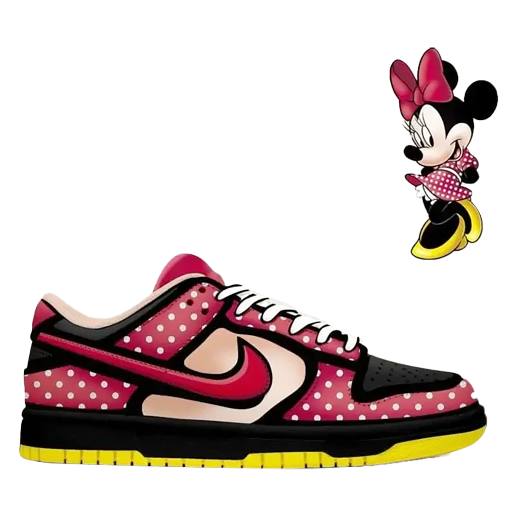 Custom Minnie Mouse Dunks