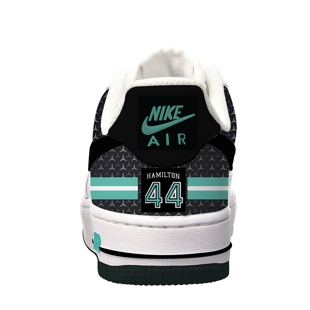 Custom Nike Airforce Hamilton Mercedes F1