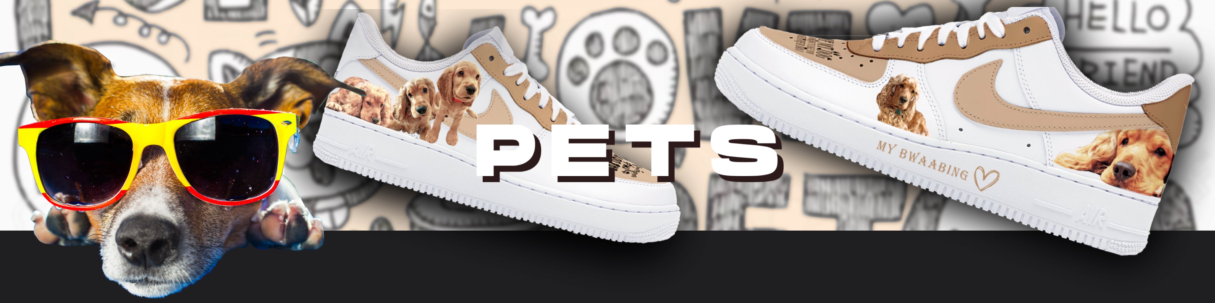 dog shoes air force 1
