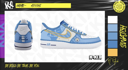 Custom Manchester City Nike Airforce 1