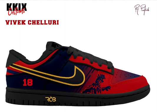 Custom RCB Nike Dunks