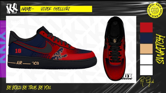 Custom RCB Nike Airforce 1