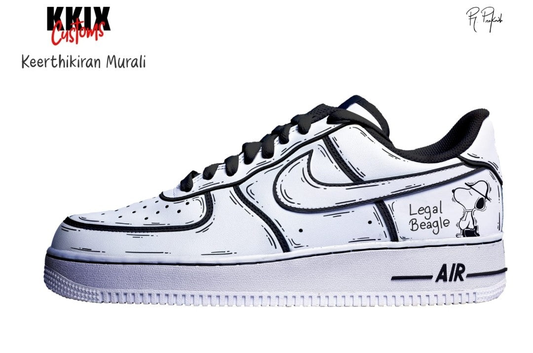 Custom Legal Beagle Nike Airforce 1