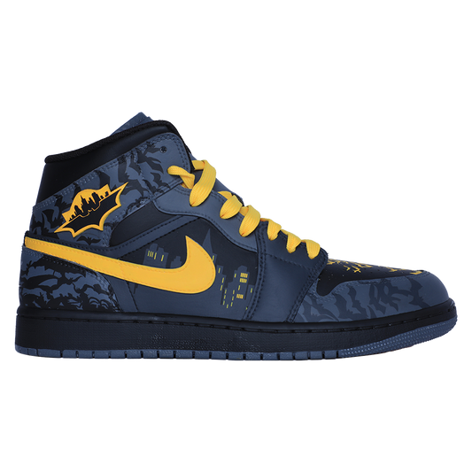 Batman jordans black and yellow online