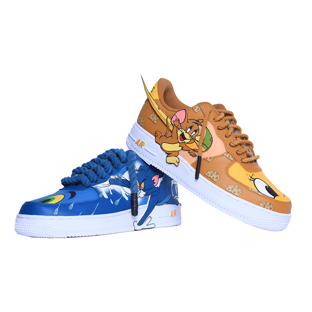 AF1 Tom and Jerry KKix Custom Sneakers