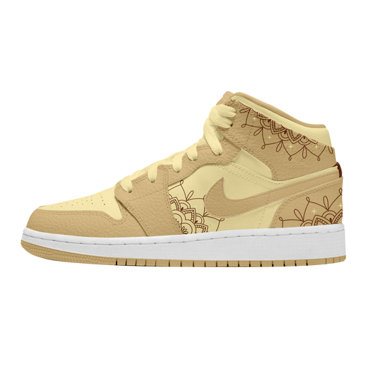 Custom Diwali Jordans Beige