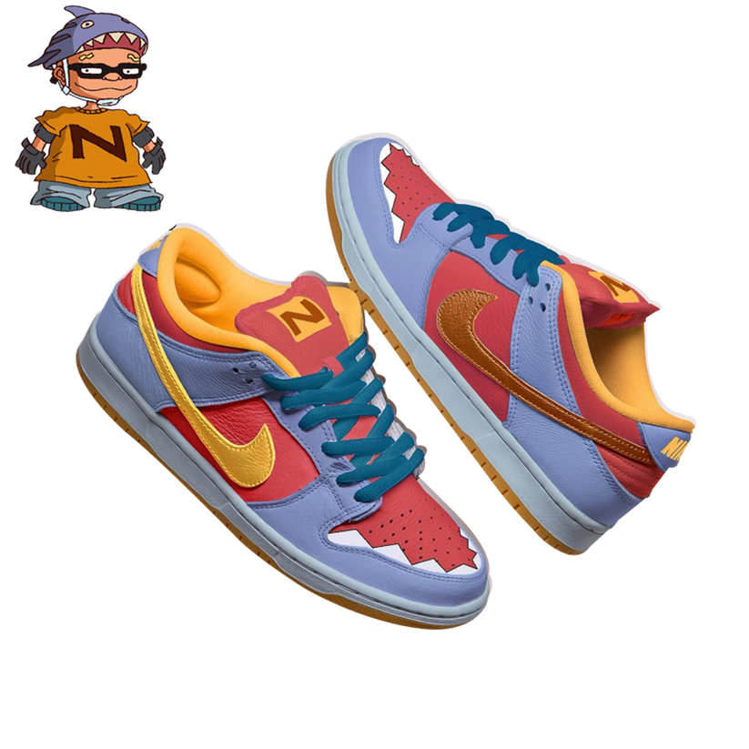 Squid from Rocket Power - SB Dunk Low – KKix Custom Sneakers