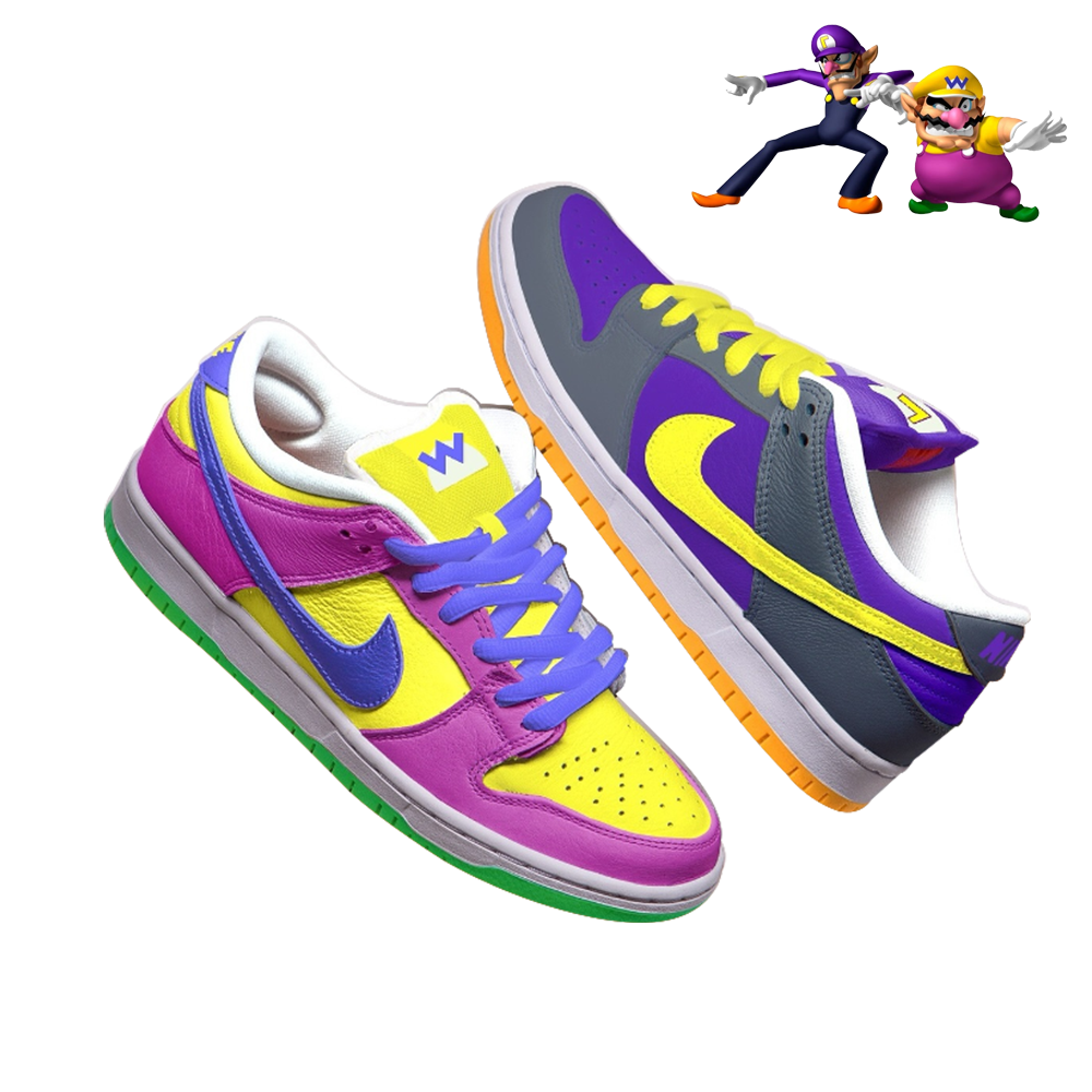 Wario and Waluigi - SB Dunk Low